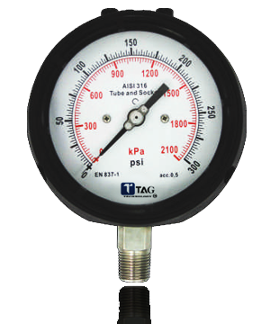 SG127 SERIES Safety Pattern Case Pressure Gauge